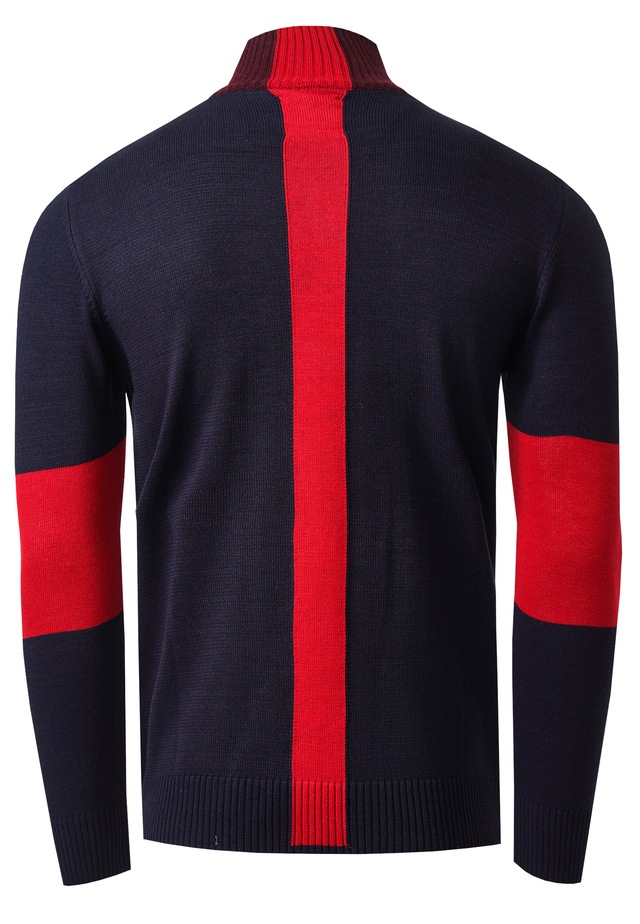 Rusty Neal Strickpullover mit bequemen Half-Zip