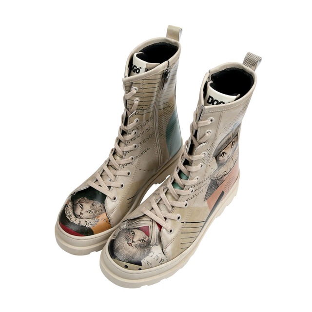 DOGO Stiefelette »Gisele Schnürstiefel Boots Let's Find A Place To Get Lost Damen« Handgefertigt