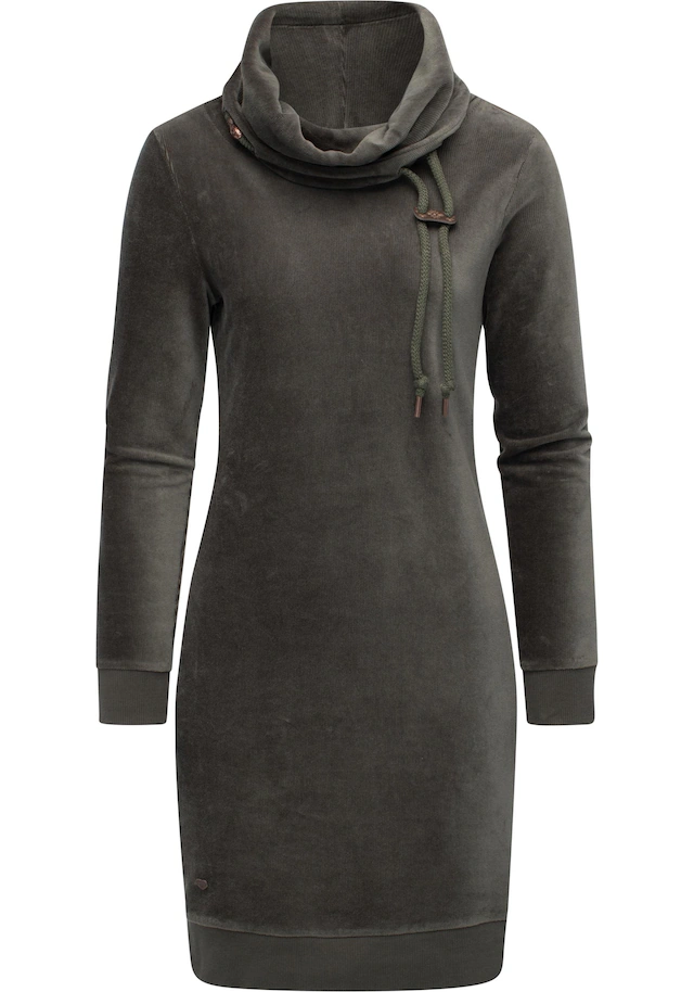 Ragwear Sweatkleid »Chloe Velvet« Ohne Taschen stylisches Langarmkleid in Samtoptik