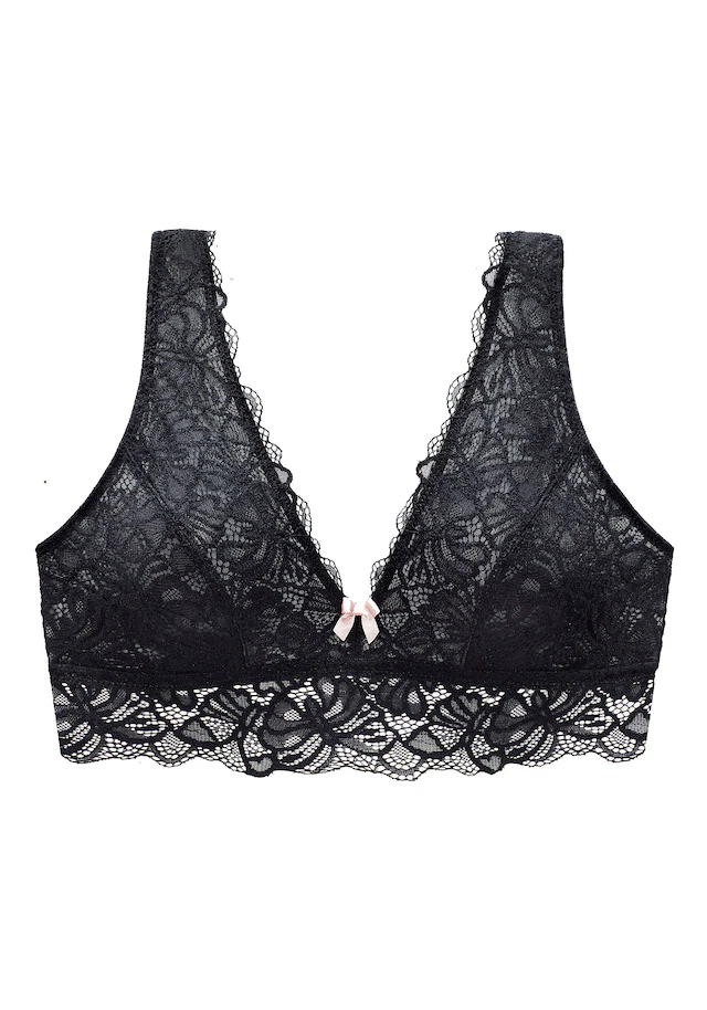 Nuance by Lascana Bralette-BH », BH ohne Bügel, bügelloser BH, Soft-BH, Longline-BH, Spitzen-BH« sexy Dessous, sexy Unterwäsche