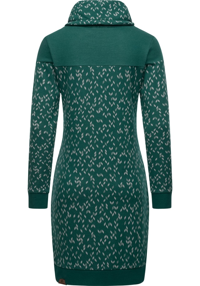 Ragwear Sweatkleid »Chloe Dress« Ohne Taschen stylisches Langarmkleid mit Ethnomuster