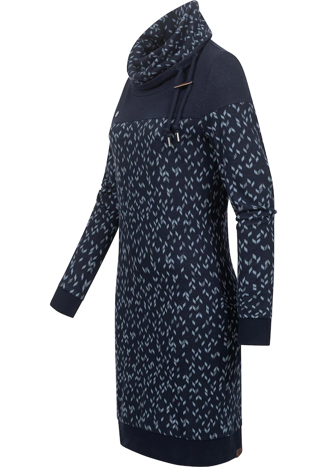 Ragwear Sweatkleid »Chloe Dress« Ohne Taschen stylisches Langarmkleid mit Ethnomuster