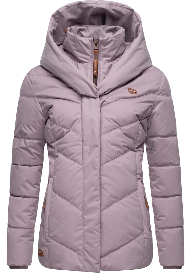 Ragwear Anorak »Natesa Intl.« mit Kapuze stylische Winterjacke mit V-Steppung und Kapuze