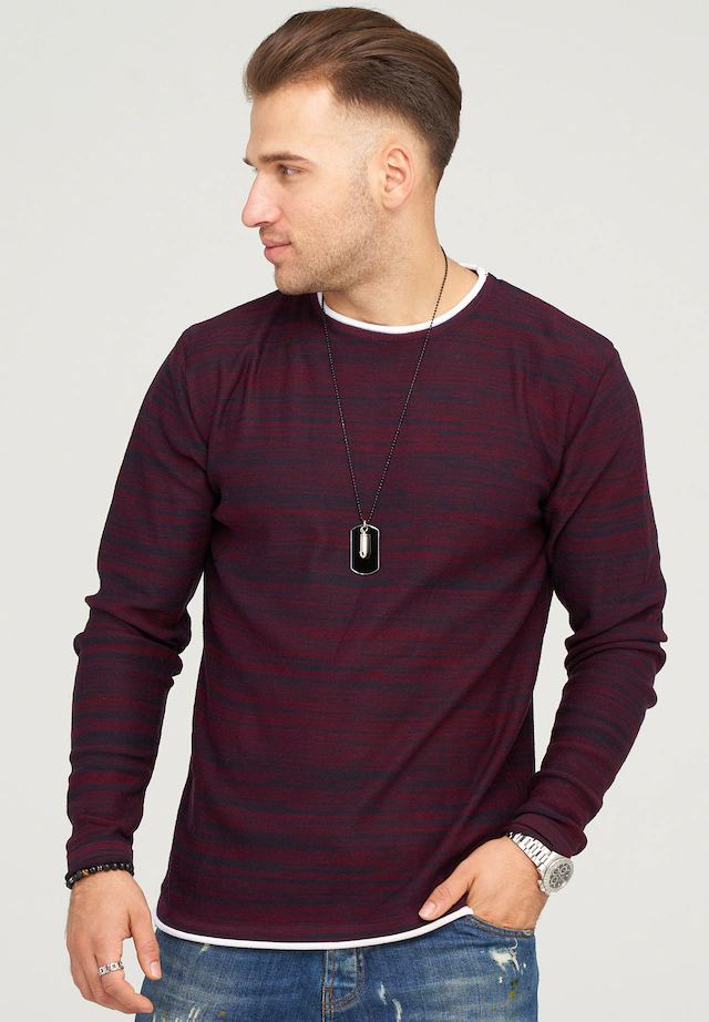 behype Strickpullover »TAAVI« in melierter Optik behype Strickpullover »TAAVI« in melierter Optik