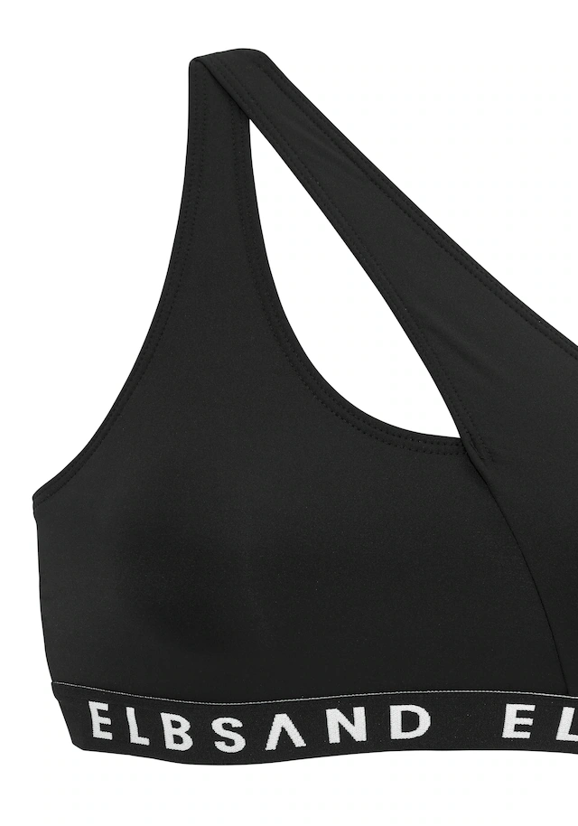 Elbsand Bustier-Bikini mit Markenschriftzügen in Kontrastfarbe