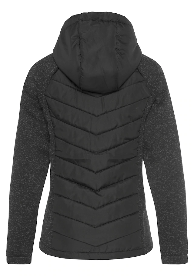 Vivance Steppjacke mit Kapuze mit Strickfleece-Ärmeln