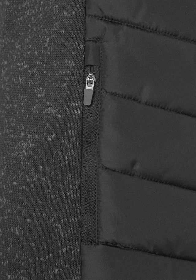 Vivance Steppjacke mit Kapuze mit Strickfleece-Ärmeln