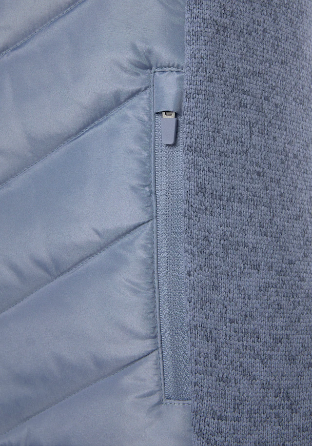 Vivance Steppjacke mit Kapuze mit Strickfleece-Ärmeln