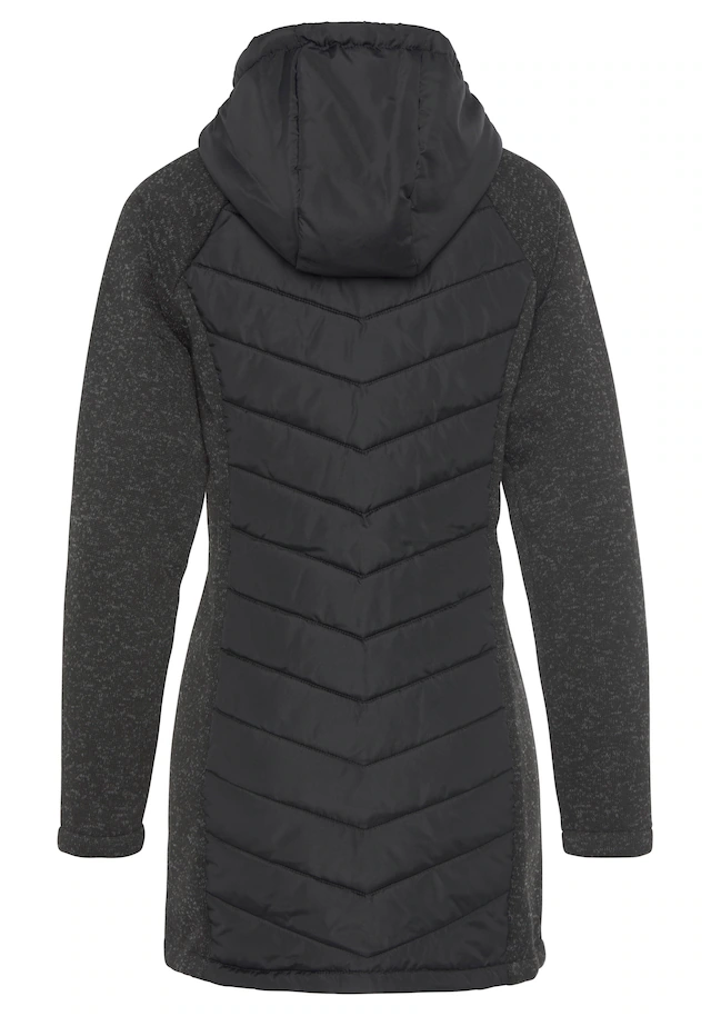 Vivance Steppjacke mit Kapuze mit Strickfleece-Ärmeln