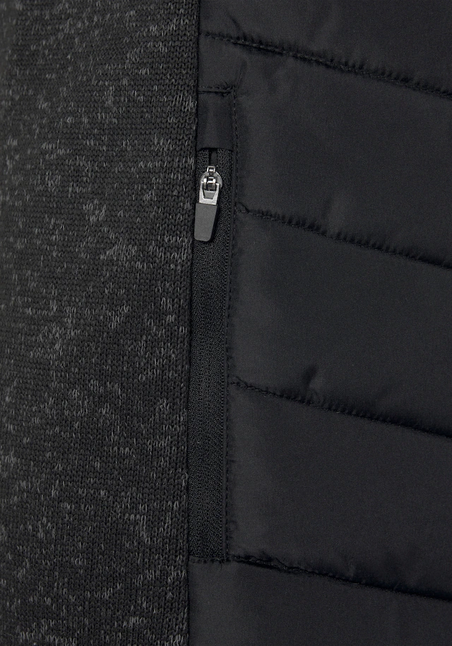 Vivance Steppjacke mit Kapuze mit Strickfleece-Ärmeln