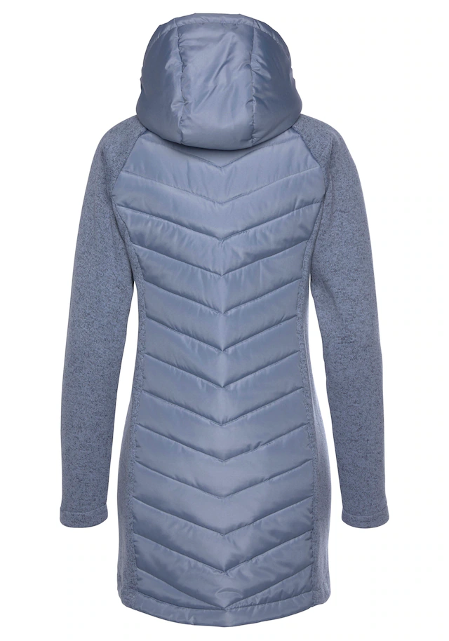 Vivance Steppjacke mit Kapuze mit Strickfleece-Ärmeln