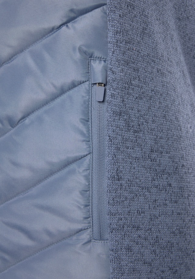 Vivance Steppjacke mit Kapuze mit Strickfleece-Ärmeln