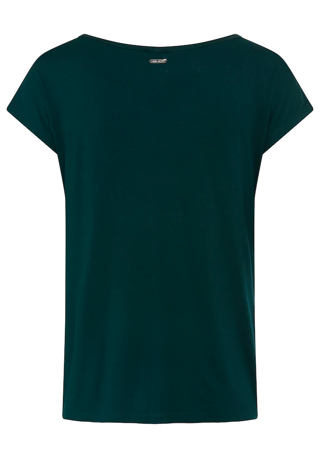 Laura Scott Shirtbluse »mit Satin-Vorderteil und hochflexiblen Jersey-Rücken« lockere Passfrom, zeitlos & gut zu kombinieren