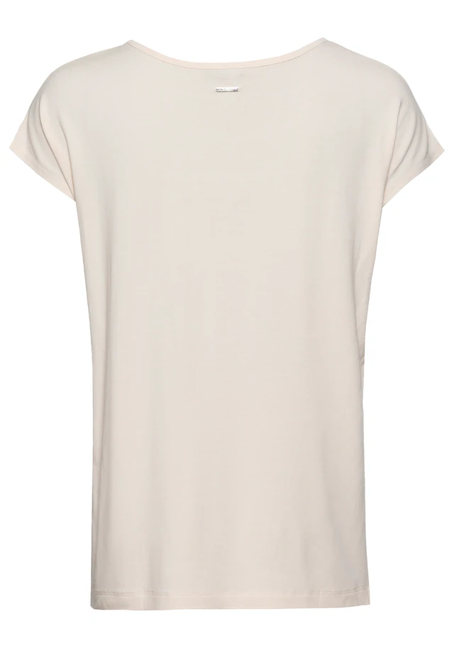 Laura Scott Shirtbluse »mit Satin-Vorderteil und hochflexiblen Jersey-Rücken« lockere Passfrom, zeitlos & gut zu kombinieren