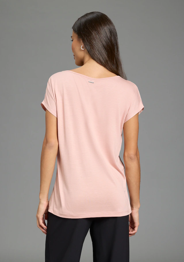 Laura Scott Shirtbluse »mit Satin-Vorderteil und hochflexiblen Jersey-Rücken« lockere Passfrom, zeitlos & gut zu kombinieren