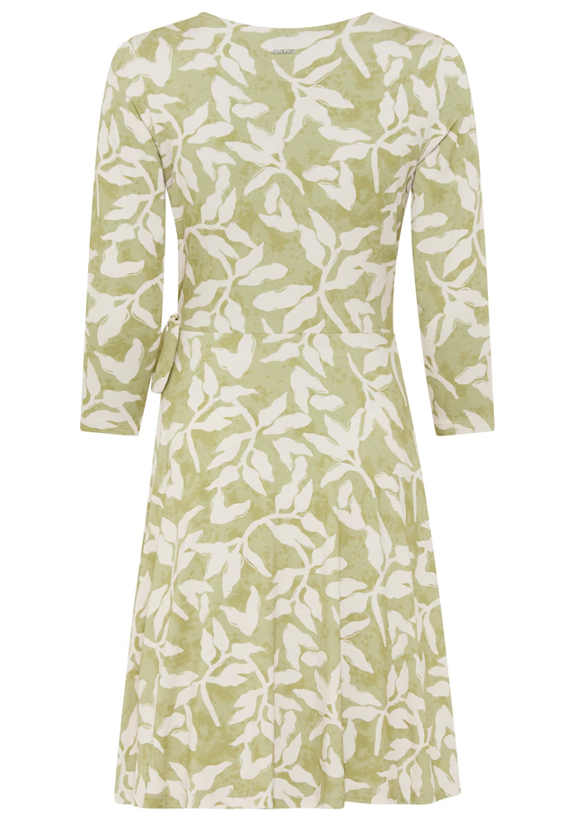 Laura Scott Sommerkleid »aus elastischer Shirtware« femininer Stil, für entspannte Tage, mit V-Ausschnitt, mit 3/4-Ärmeln