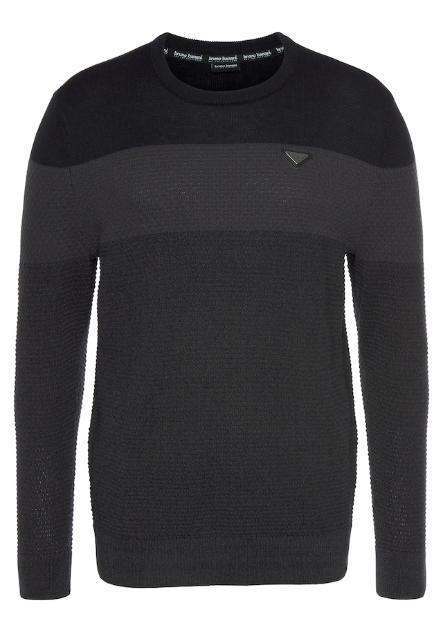 Bruno Banani Strickpullover im modischem Look