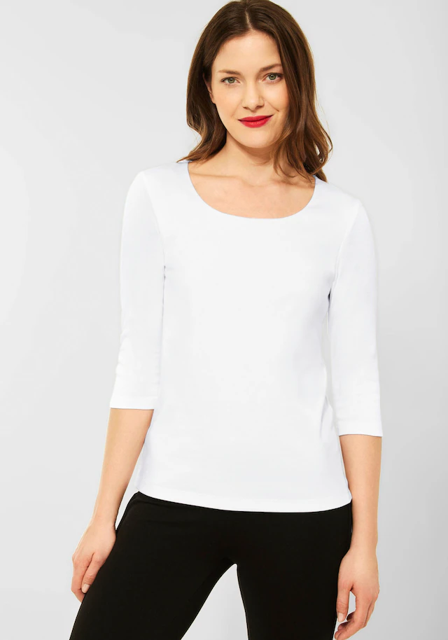 STREET ONE 3/4-Arm-Shirt »Style Pania« mit extra Futter an der Vorderseite