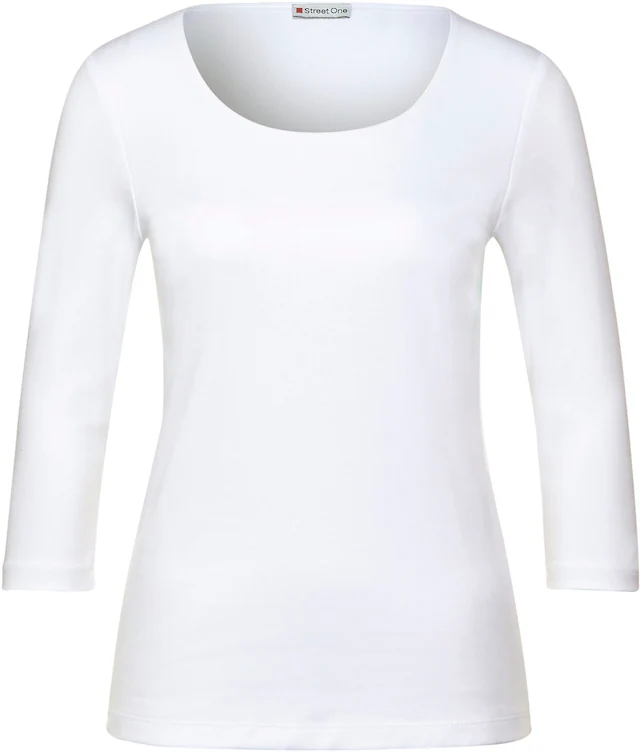 STREET ONE 3/4-Arm-Shirt »Style Pania« mit extra Futter an der Vorderseite