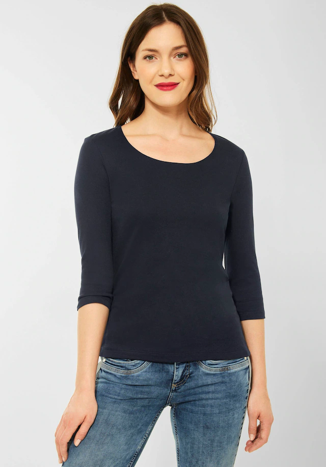STREET ONE 3/4-Arm-Shirt »Style Pania« mit extra Futter an der Vorderseite