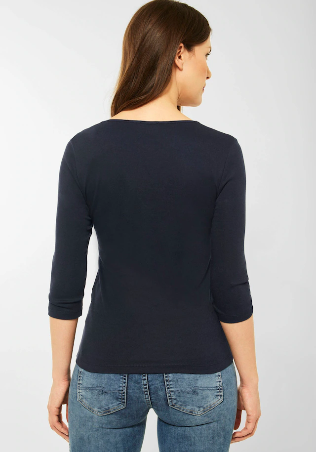 STREET ONE 3/4-Arm-Shirt »Style Pania« mit extra Futter an der Vorderseite