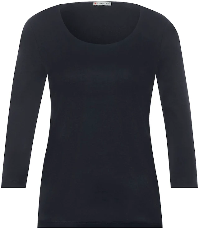 STREET ONE 3/4-Arm-Shirt »Style Pania« mit extra Futter an der Vorderseite