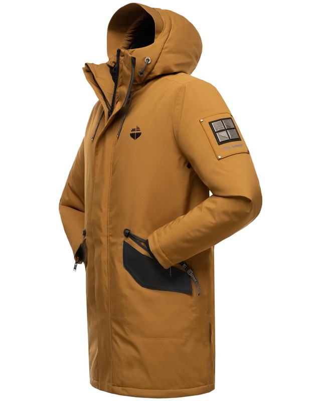 Stone Harbour Wintermantel »Ragaan« modischer Herren Winterparka mit Teddyfell Futter