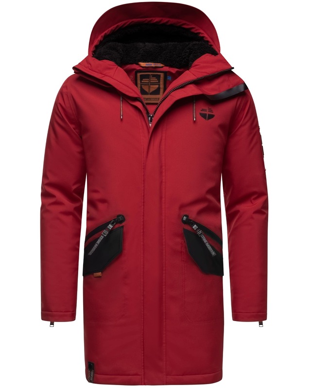 Stone Harbour Wintermantel »Ragaan« modischer Herren Winterparka mit Teddyfell Futter