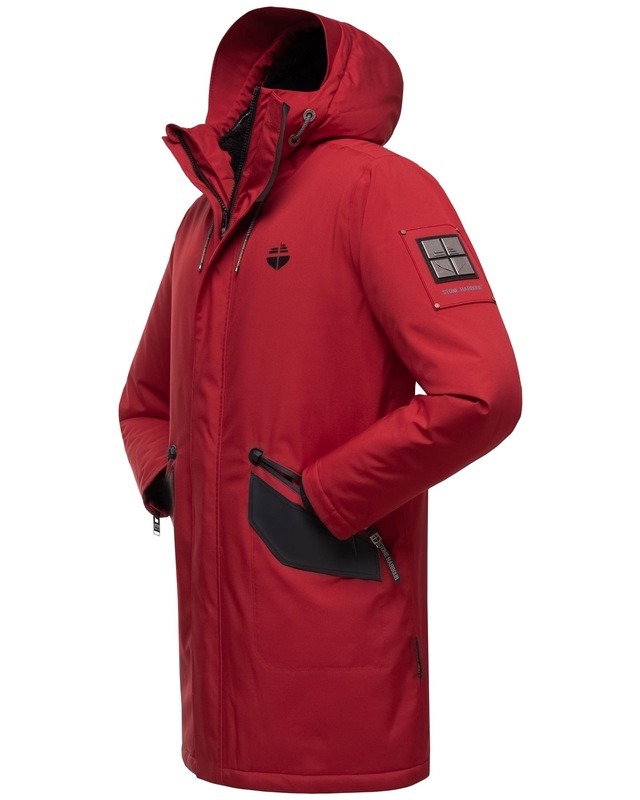 Stone Harbour Wintermantel »Ragaan« modischer Herren Winterparka mit Teddyfell Futter