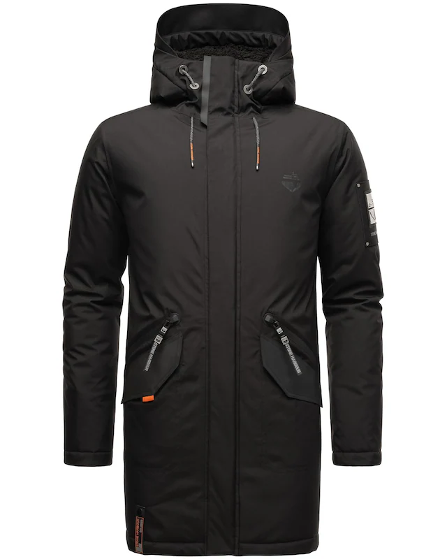 Stone Harbour Wintermantel »Ragaan« modischer Herren Winterparka mit Teddyfell Futter