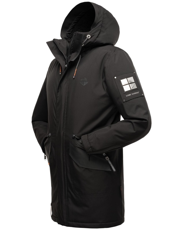 Stone Harbour Wintermantel »Ragaan« modischer Herren Winterparka mit Teddyfell Futter