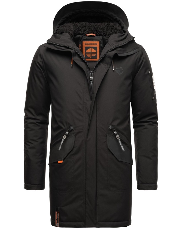 Stone Harbour Wintermantel »Ragaan« modischer Herren Winterparka mit Teddyfell Futter