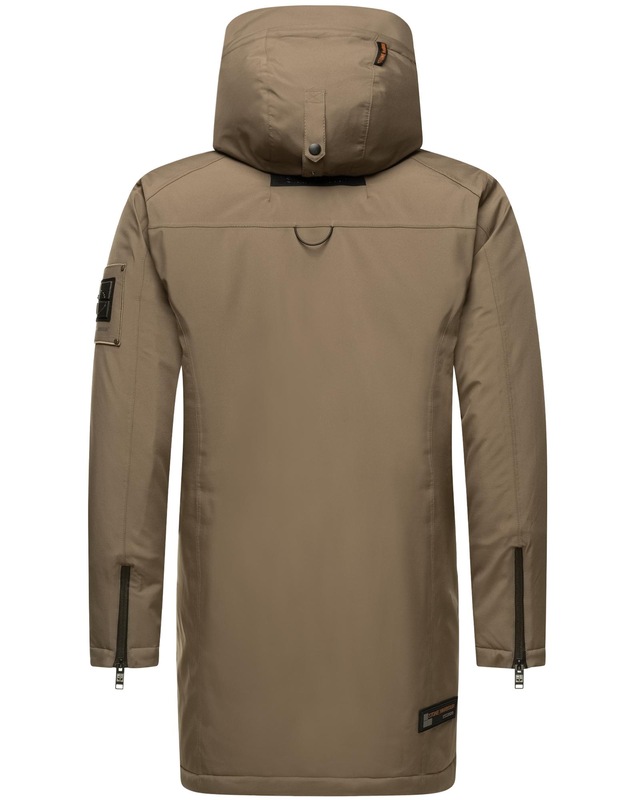 Stone Harbour Wintermantel »Ragaan« modischer Herren Winterparka mit Teddyfell Futter