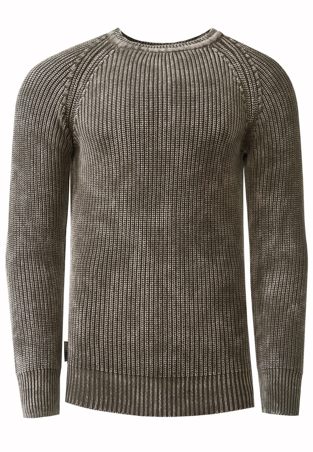 Rusty Neal Strickpullover im dezenten Batik-Design