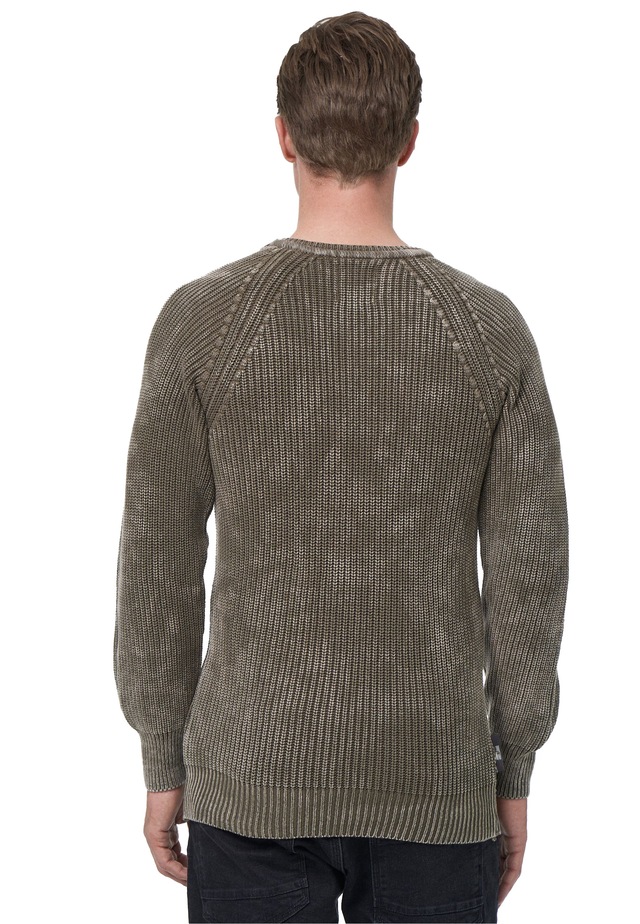 Rusty Neal Strickpullover im dezenten Batik-Design