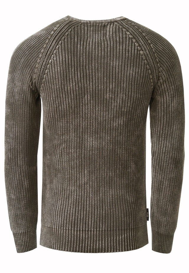 Rusty Neal Strickpullover im dezenten Batik-Design
