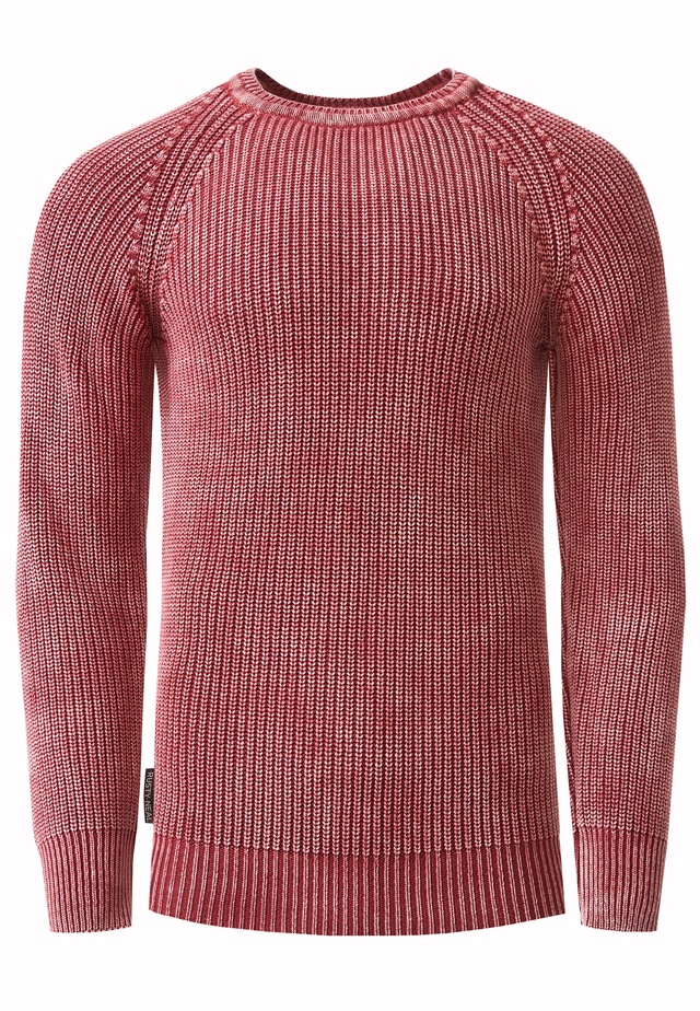 Rusty Neal Strickpullover im dezenten Batik-Design
