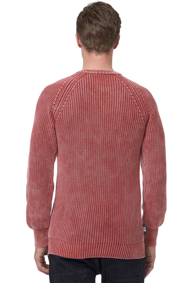 Rusty Neal Strickpullover im dezenten Batik-Design