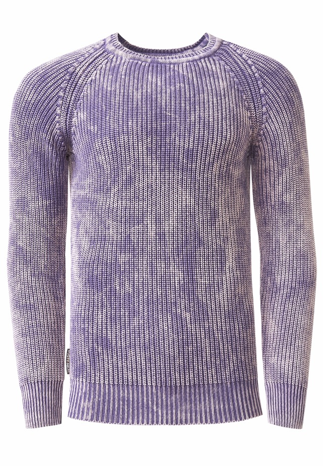 Rusty Neal Strickpullover im dezenten Batik-Design