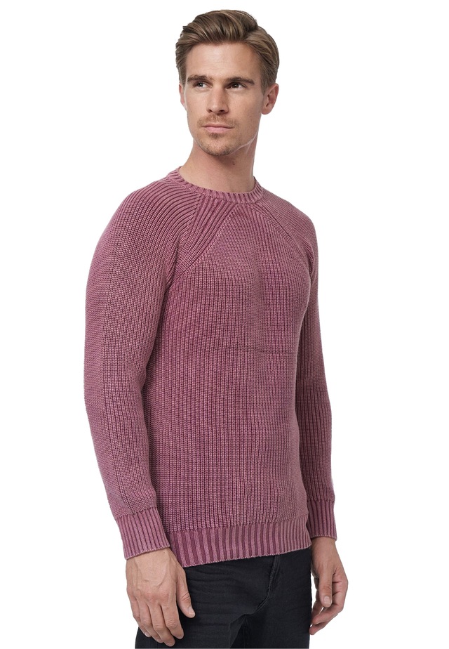Rusty Neal Strickpullover im einfarbigen Design