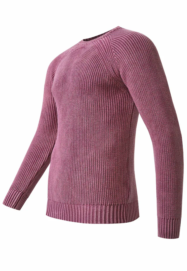 Rusty Neal Strickpullover im einfarbigen Design