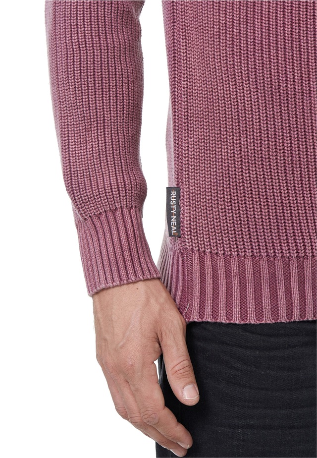 Rusty Neal Strickpullover im einfarbigen Design
