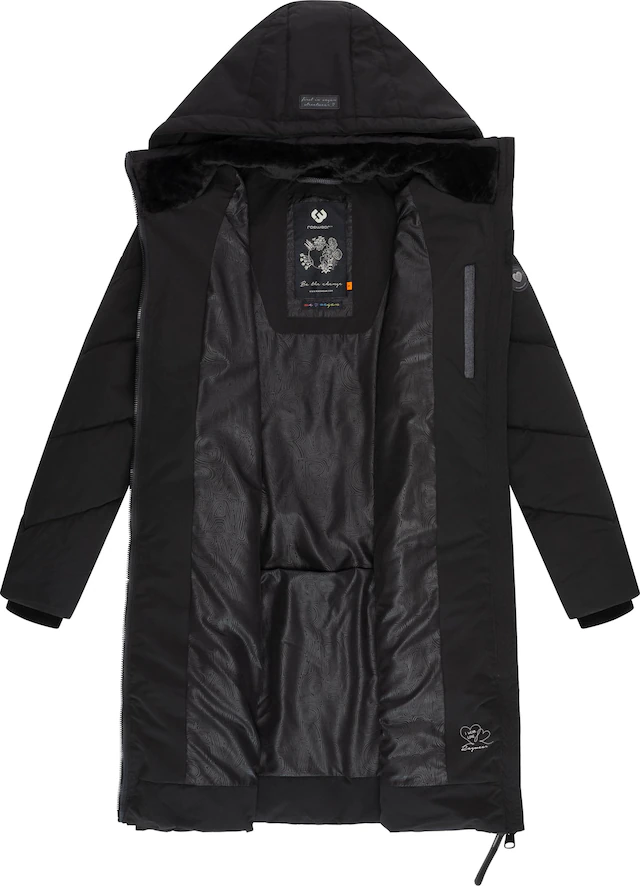 Ragwear Wintermantel »Rebelka« wasserdichter Winterparka mit abnehmbarer Kapuze