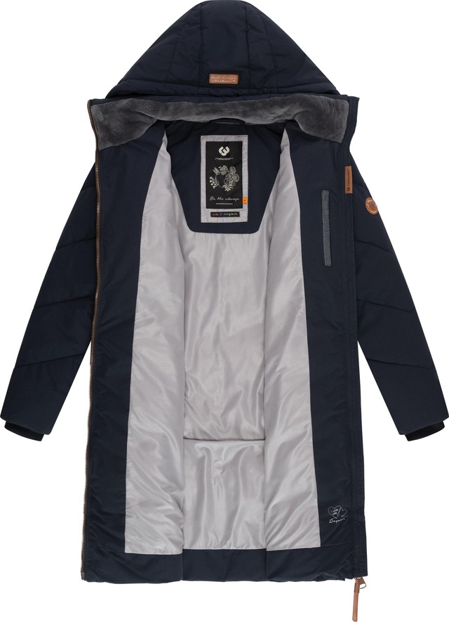 Ragwear Wintermantel »Rebelka« wasserdichter Winterparka mit abnehmbarer Kapuze