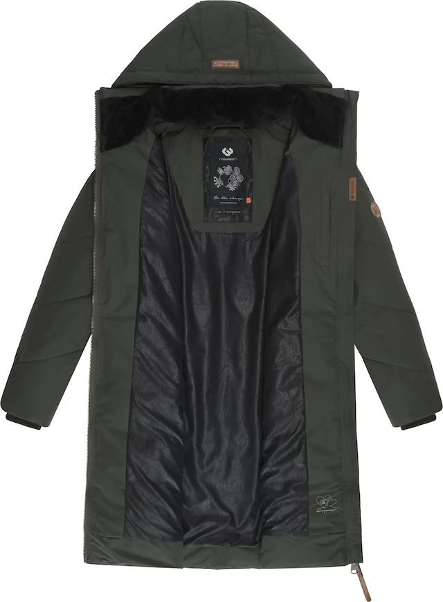 Ragwear Wintermantel »Rebelka« wasserdichter Winterparka mit abnehmbarer Kapuze