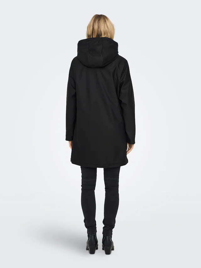 ONLY Funktionsmantel »ONLSALLY RAINCOAT OTW NOOS« mit Kapuze und Teddyplüschfutter