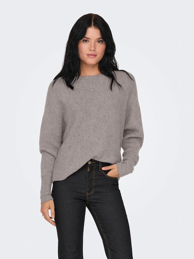 ONLY Strickpullover »ONLDANIELLA L/S PULLOVER KNT NOOS« Materialmix, regular fit