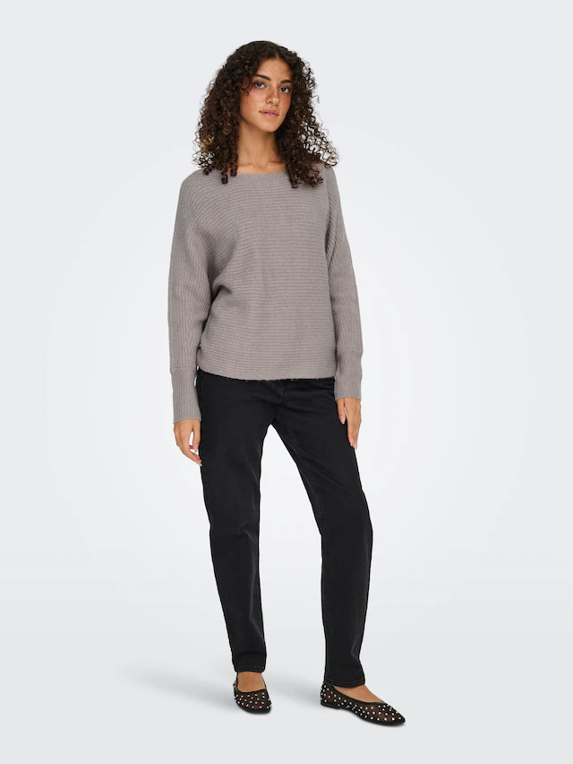 ONLY Strickpullover »ONLDANIELLA L/S PULLOVER KNT NOOS« Materialmix, regular fit