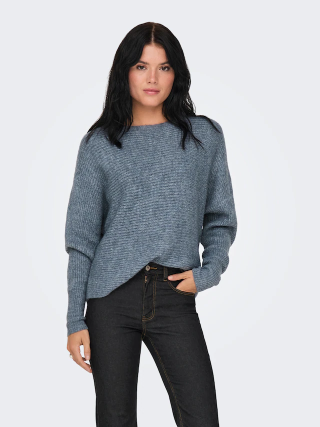 ONLY Strickpullover »ONLDANIELLA L/S PULLOVER KNT NOOS« Materialmix, regular fit