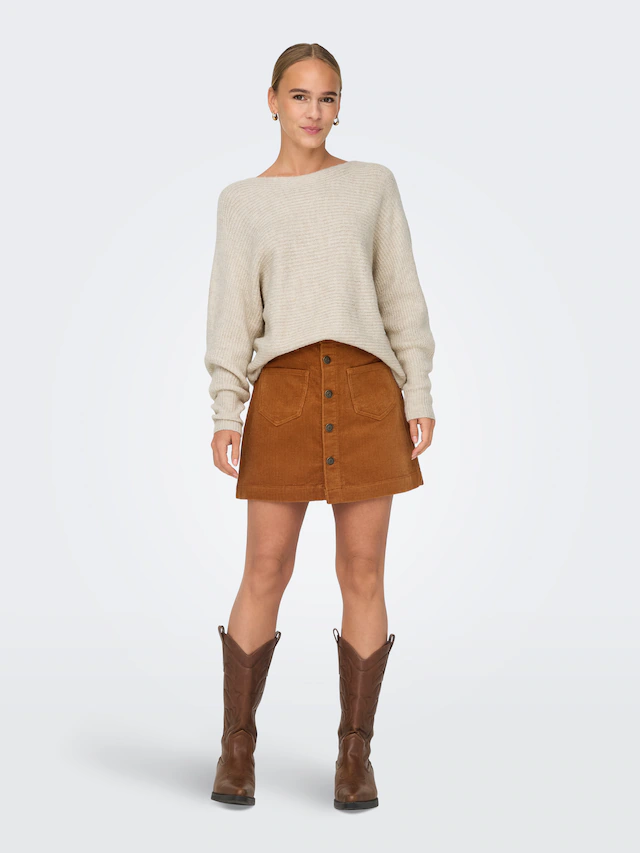 ONLY Strickpullover »ONLDANIELLA L/S PULLOVER KNT NOOS« Materialmix, regular fit